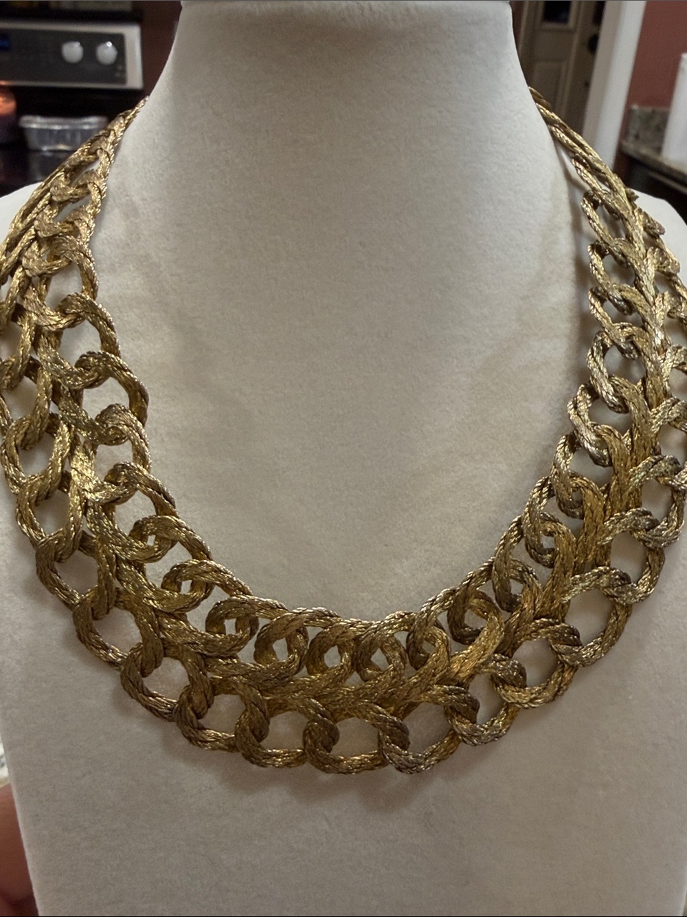 Gold tone Statement Chain Necklace - Women Jewelry